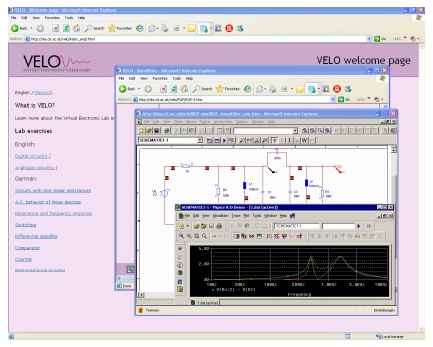 Simulation within the virtual lab VELO Figure 1